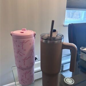 Pink and Brown Insulated Tumblers
